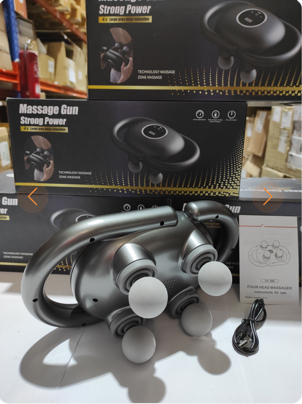 4-head muscle massager