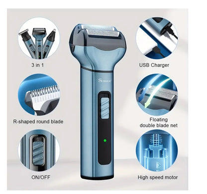 3-in-1 hair clipper